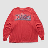 Fanatics Houston Texans NFL 2000s Long Sleeve T-shirt Red Vintage