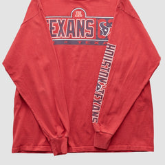 Fanatics Houston Texans NFL 2000s Long Sleeve T-shirt Red Vintage