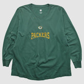 Fanatics Green Bay Packers NFL 2000s Long Sleeve T-shirt Green Vintage
