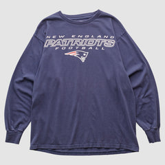 Fanatics New England Patriots NFL 2000s Long Sleeve T-shirt Navy Vintage