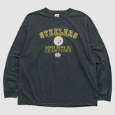 Fanatics Pittsburgh Steelers Alstyle 2006 Long Sleeve T-shirt Black Vintage