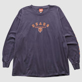 Fanatics Chicago Bears NFL 2000s Long Sleeve T-shirt Navy Vintage