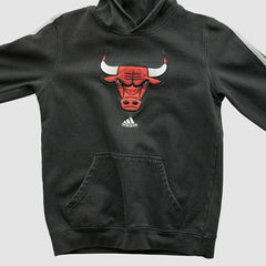 Chicago Bulls 2010s Hooded Sweatshirt Black Vintage | Adidas outlet