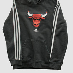 Chicago Bulls 2010s Hooded Sweatshirt Black Vintage | Adidas outlet
