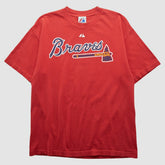 Atlanta Braves Majestic 2010 T-shirt - Red - Vintage - Fanatics Sale