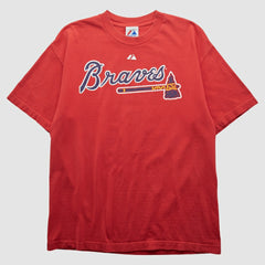 Atlanta Braves Majestic 2010 T-shirt - Red - Vintage - Fanatics Sale