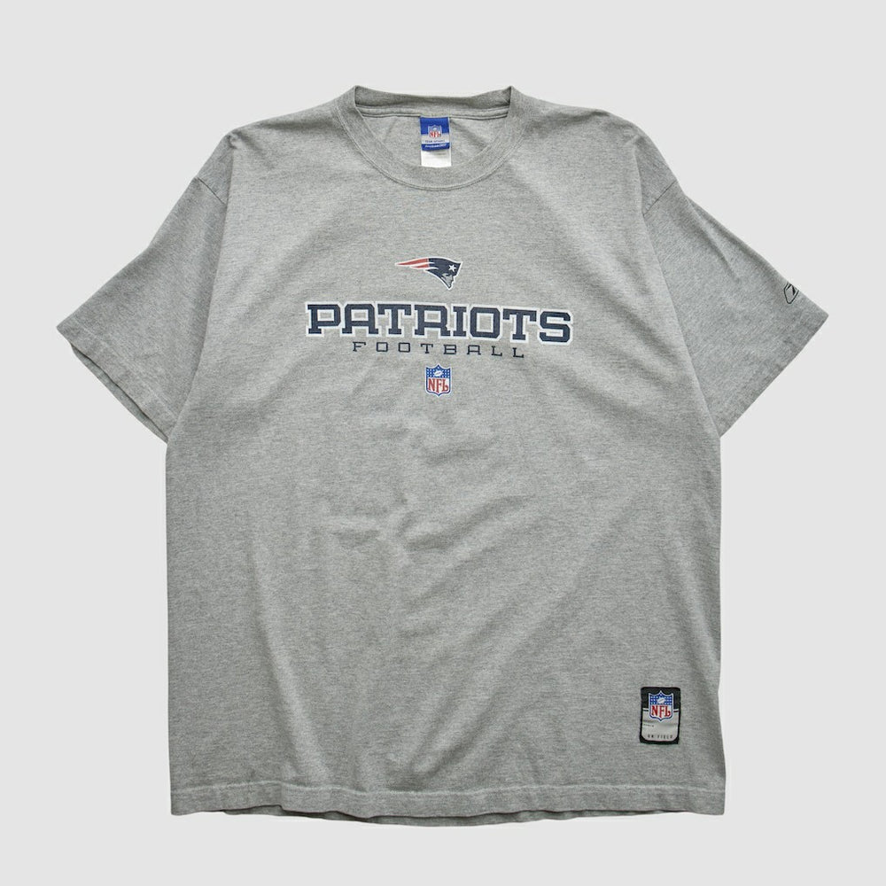 Fanatics New England Patriots Reebok 2000s T-shirt Heather Gray Vintage