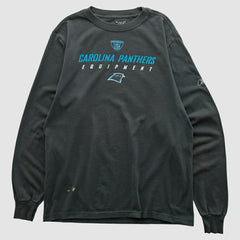 Fanatics Carolina Panthers Reebok 2000s Long Sleeve T-shirt Black Vintage