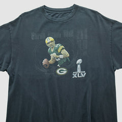 Fanatics Green Bay Packers Reebok 2011 T-shirt Charcoal Vintage