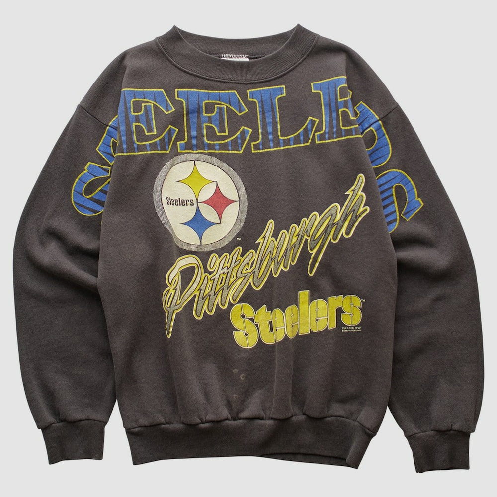Fanatics Pittsburgh Steelers Tultex 1994 Pullover Sweatshirt Charcoal Vintage