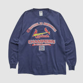 St. Louis Cardinals Delta 2006 Long Sleeve T-shirt - Navy - Vintage - Fanatics Online