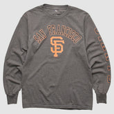 San Francisco Giants MLB 2000s Long Sleeve T-shirt - Dark Heather Gray - Vintage - Fanatics Online