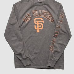 San Francisco Giants MLB 2000s Long Sleeve T-shirt - Dark Heather Gray - Vintage - Fanatics Online