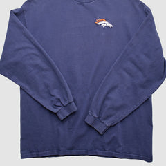 Fanatics Denver Broncos 90s Pullover Sweatshirt Navy Vintage