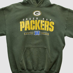 Fanatics Green Bay Packers NFL 2000s Hooded Pullover Sweatshirt Green Vintage