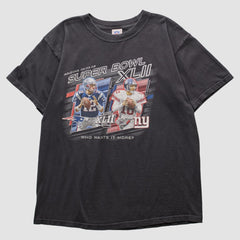 Fanatics Superbowl XLII NFL 2008 T-shirt Black Vintage