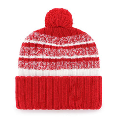 47 brand New England Patriots '47 Local Cuffed Knit Hat with Pom Red