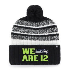 47 brand Seattle Seahawks '47 Local Cuffed Knit Hat with Pom Black
