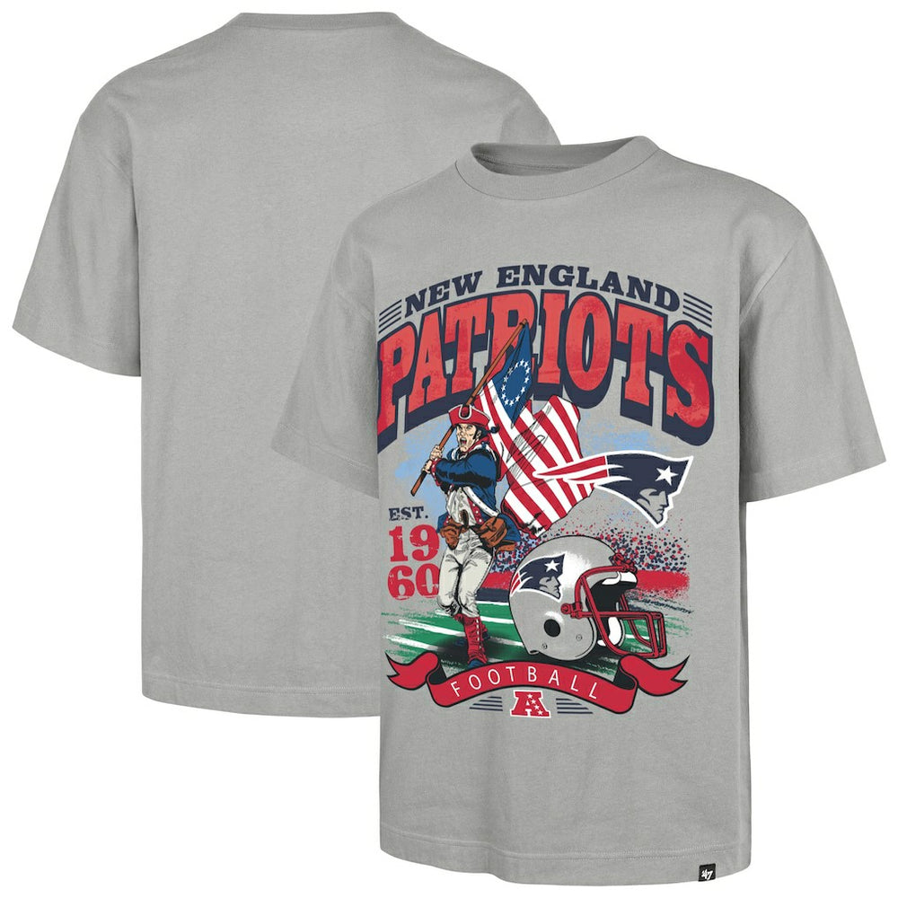 47 brand New England Patriots '47 Regional Foundation T-Shirt Gray