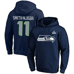 Fanatics Jaxon Smith-Njigba Seattle Seahawks Super Bowl LX Champions Big & Tall Name & Number Fleece Hoodie College Navy
