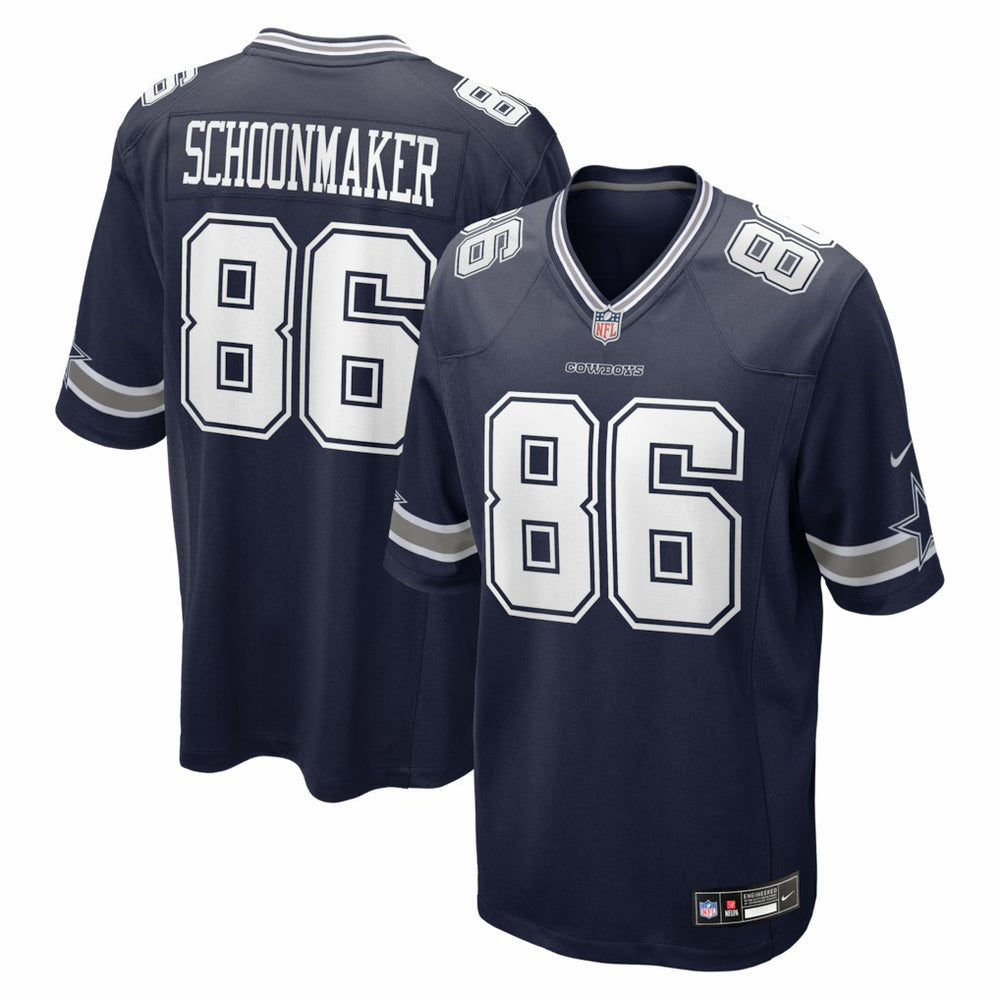 Nike Luke Schoonmaker Dallas Cowboys Team Game Jersey Navy