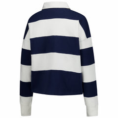 47 brand New England Patriots '47 Women's Clubhouse Hall Raven Rugby Long Sleeve T-Shirt Navy/White