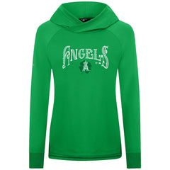Los Angeles Angels Levelwear Women's St. Patrick's Day Slender Raglan Hoodie - Green - MLB Online
