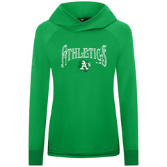 Athletics Levelwear Women's St. Patrick's Day Slender Raglan Hoodie - Green - MLB Discount