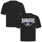 New York Rangers Levelwear Luxe Signature Knit T-Shirt - Black - NHL 203844146