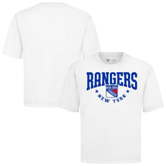 New York Rangers Levelwear Luxe Signature Knit T-Shirt - White - NHL 203844148