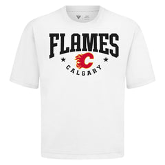 Calgary Flames Levelwear Luxe Signature Knit T-Shirt - White - NHL 203844150