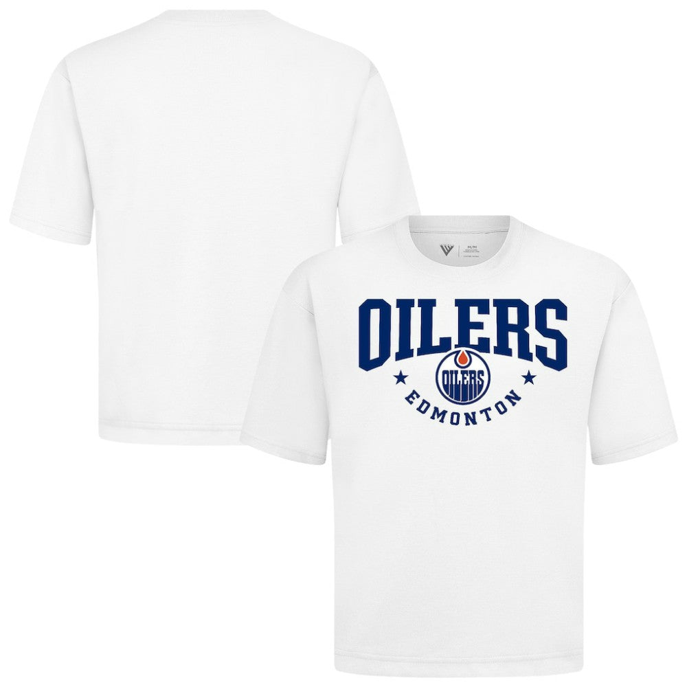 Edmonton Oilers Levelwear Luxe Signature Knit T-Shirt - White - NHL 203844154