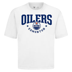 Edmonton Oilers Levelwear Luxe Signature Knit T-Shirt - White - NHL 203844154