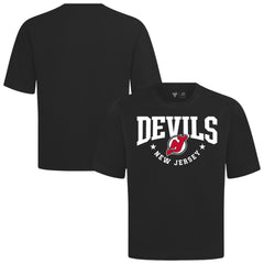 New Jersey Devils Levelwear Luxe Signature Knit T-Shirt - Black - NHL 203844163