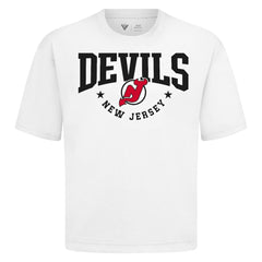 New Jersey Devils Levelwear Luxe Signature Knit T-Shirt - White - NHL 203844179