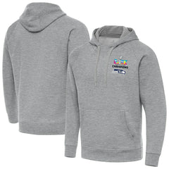 Seattle Seahawks Antigua Super Bowl LX Champions Victory Hoodie Heather Gray