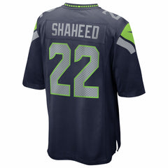 Nike Rashid Shaheed Seattle Seahawks Super Bowl LX Patch Game Jersey College Navy