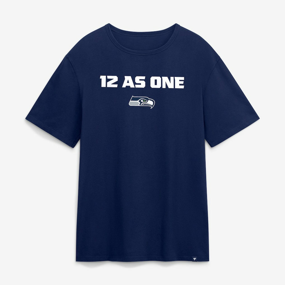 Seattle Seahawks Super Bowl LX 12 as One T-Shirt College Navy
