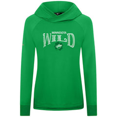 Minnesota Wild Levelwear Women's St. Patrick's Day Slender Raglan Hoodie - Kelly Green - NHL 203846473