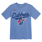 Chicago Cubs Nike Preschool Electric Bear Alternate T-Shirt - Light Blue - Nike Online
