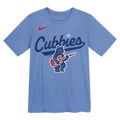 Chicago Cubs Nike Preschool Electric Bear Alternate T-Shirt - Light Blue - Nike Online