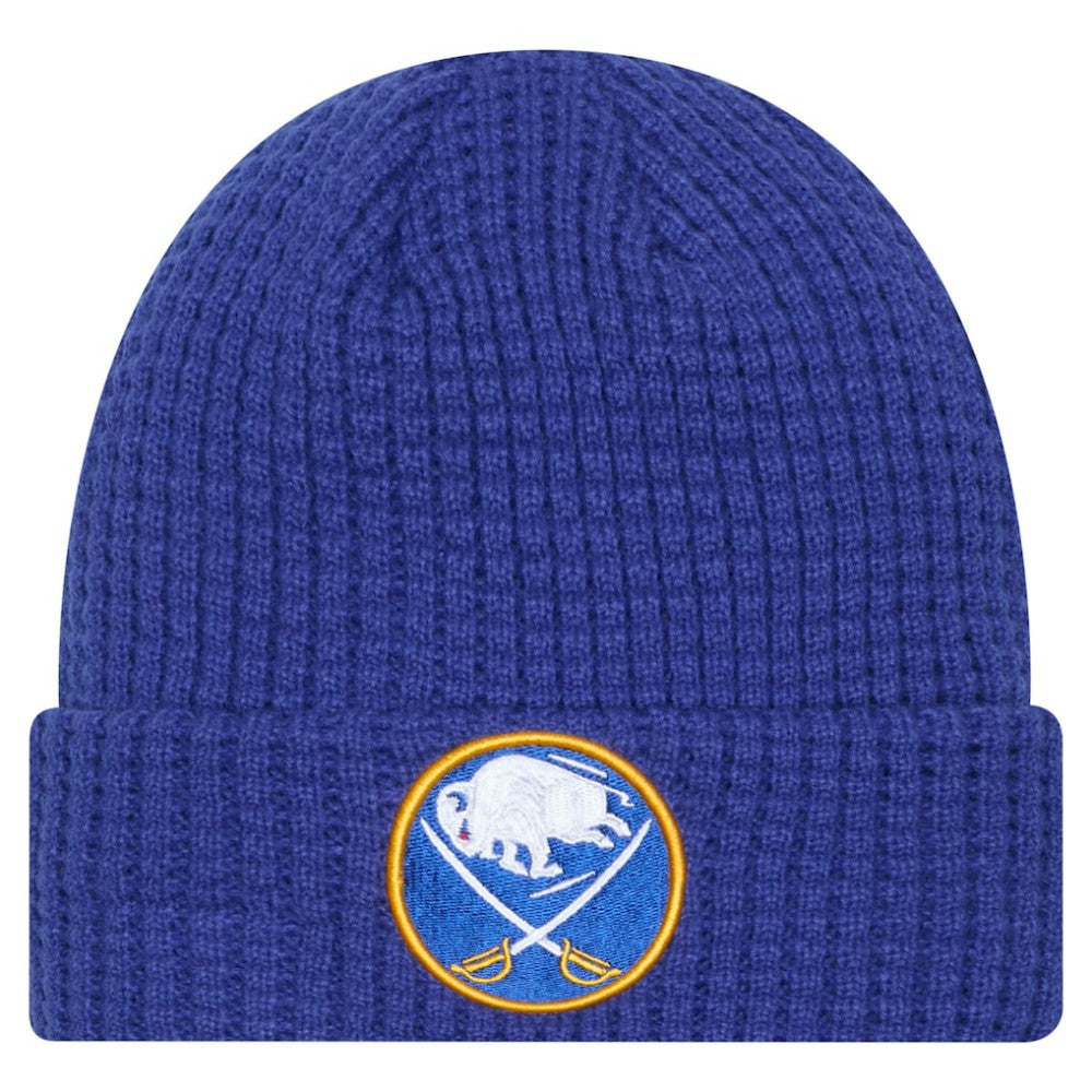 Buffalo Sabres New Era Waffle Cuffed Knit Hat - Royal - NHL 203847668