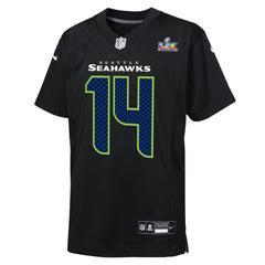 Nike Sam Darnold Seattle Seahawks Youth Super Bowl LX Carbon Fashion Game Jersey Black