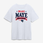 New England Patriots Drake Maye Fan Club T-Shirt White