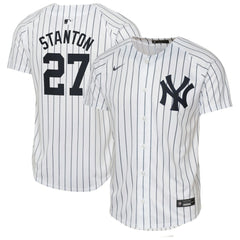 Giancarlo Stanton New York Yankees Nike Youth Home Limited Player Jersey - White - Nike Lifestyle