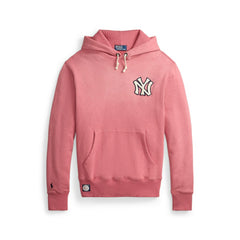 Yankees Polo Ralph Lauren Fleece Hoodie - Red - MLB Sale