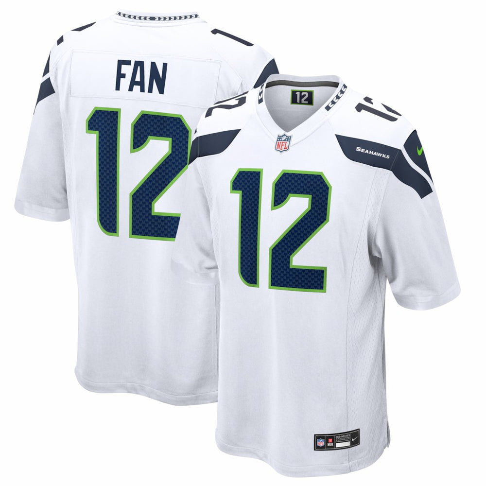 Nike 12s Seattle Seahawks Game Jersey White