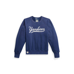 Yankees Polo Ralph Lauren Women's Vintage Knit Sweatshirt - Navy - MLB on Sale