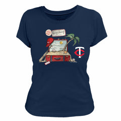 Minnesota Twins Tiny Turnip Women's 2026 Spring Training T-Shirt - Navy - MLB Online