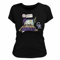 Colorado Rockies Tiny Turnip Women's 2026 Spring Training T-Shirt - Black - MLB Discount